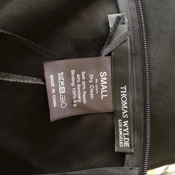 NWT Thomas Wylde Bramble Black Shift Dress - Picture 16 of 16